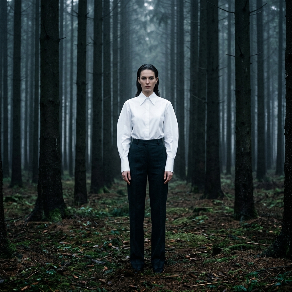 The Spruce Forest Wound — Why Your 'Down Blouse' is a Shroud, Not a Style